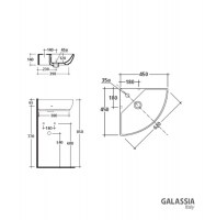 LAVABO ANGULAR M2 GALASSIA